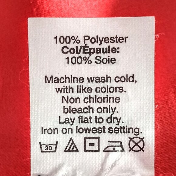 Madewell Industry Button Back Red Short Sleeve Silk Trim Top - Picture 6 of 6